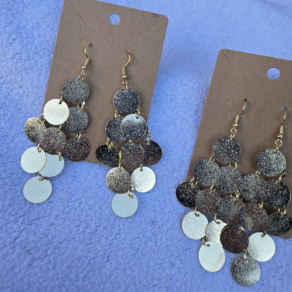 Gold earrings